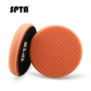 SPTA 1Pc 3/5/6/7 Inch T40 Orange Medium Cut Foam Polishing Pad For Car Polisher - Picture 1 of 9