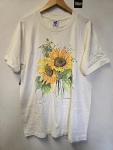 Camiseta De Colección Años 90 Girasol Arte L Suave Como Una Uva Cheverie 1994 Stone Harbor - Imagen 1 de 10
