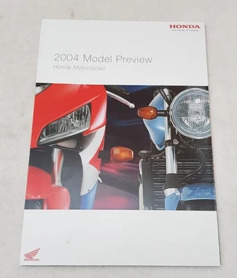 HONDA MODEL REVIEW Motorcycle Sales Brochure 2004 CBR1000RR/125R CBF600/500/250 - Image 1 of 3