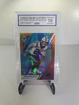 2021 Panini Phoenix - Fire Burst #18 Christian McCaffrey - Image 1 of 2