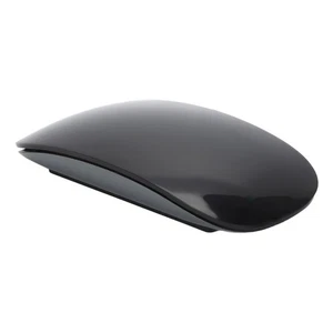 Black Wireless Mouse Ergonomic Curved Optical Touch USB C Recharg OU - Picture 1 of 22
