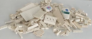 Lot Of 1 Pound Lego White Parts Pieces Bricks Genuine Authentic Lego - Picture 1 of 5