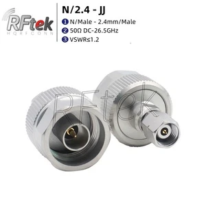 Precision N Male To 2.4mm Male 26GHz RF Microwave Connector MMwave Test Adapter - Picture 1 of 7