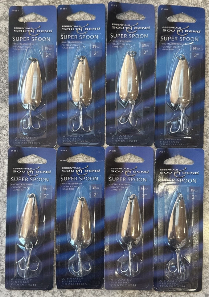 "8 paquetes de super cucharas South Bend de 2"" 3/8 OZ lucio lucio lucio pargos Walleye" Foto 1 de 1