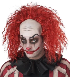 California Costumes, Clown Pattern Baldness, Wig with Bald Cap One Size - Picture 1 of 2