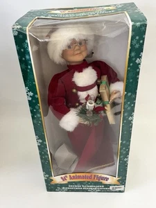 Modellino movimento internazionale natalizio 24" animato Babbo Natale Mrs. Claus MOVE TESTATO - Foto 1 di 17