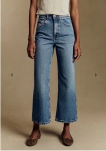 sezane le crop jeans Blue Denim Size US 0 - Picture 1 of 10