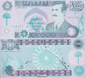 Banknoten Irak 1991 Pick-Nr: 76 bankfrisch 100 Dinars - Bild 1 von 1