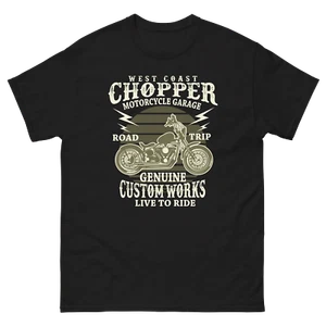 West Coast Chopper Motorcycle Garage T-Shirt - Picture 1 of 9