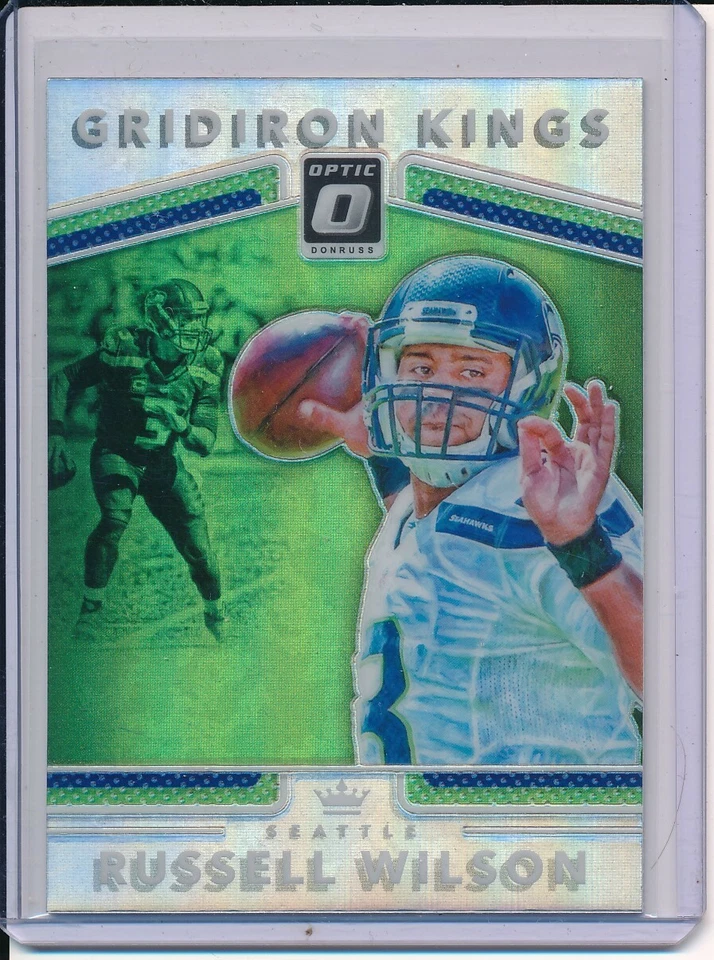 2017 DONRUSS OPTIC RUSSELL WILSON #21 GRIDIRON KINGS SILVER PRIZMS - Image 1 of 1