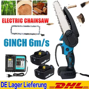 6 Zoll Für Makita 18V Elektro Kettensäge Akku Motorsäge Baumsäge Akku 5.5Ah Akku - Bild 1 von 28