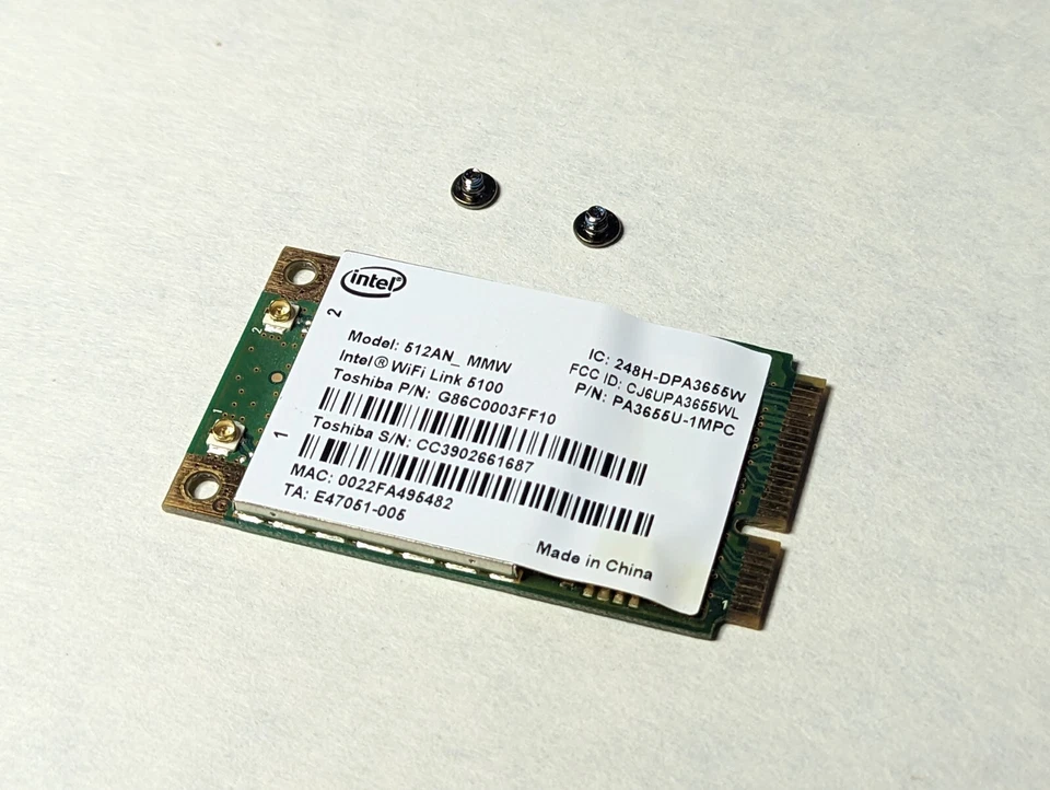 Intel Wifi Link 5100 Modelo 512AN_MMW Foto 1 de 1
