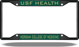 USF HEALTH MORSANI MEDICINE Black License Plate Frame - Picture 1 of 1