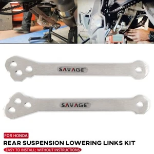 For HONDA FORZA/XADV 750 NSS750 ADV750 Rear Suspension Lowering Links Kit Silver - Foto 1 di 12
