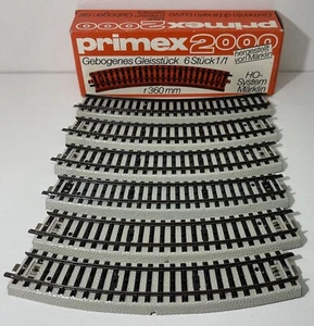 Primex H0 5072 binario curvo 6 pz come nuovo & IMBALLO ORIGINALE - Foto 1 di 2