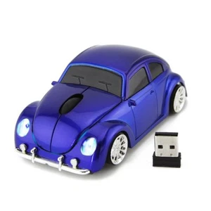 2.4Ghz Wireless vw Beetle Classic car Mouse optical PC Laptop Mice +USB Receiver - Picture 1 of 38