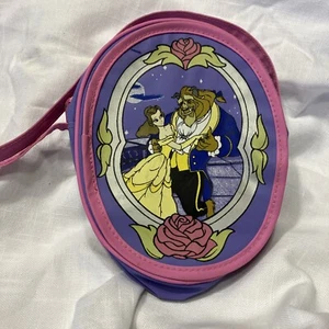 Disney Beauty & The Beast Purse 7”x6” Oval With Zipper - Picture 1 of 3
