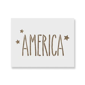 Plantilla Starry America EE. UU. Independence - Plantillas Mylar duraderas y reutilizables - Imagen 1 de 5