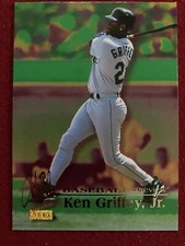 1996 Signature Rookies AutoBilia Preview #B1 Ken Griffey Jr. Promo #1 BV $8