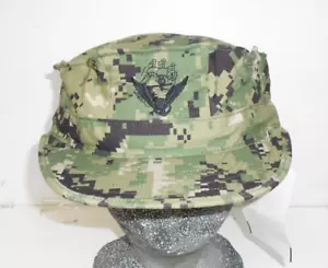 USN NWU Type III Woodland Uniform Utility 8 Point Cap 7 1/4 NWT Free Shipping - Picture 1 of 5