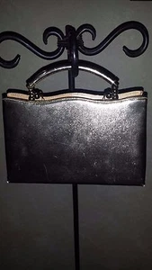 Vintage After Five Cocktail Bag & Coin Purse Clutch Shimmering Gold - Picture 1 of 6