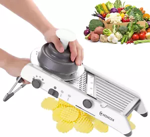Affettatrice Mandolina Regolabile per Cucina,Tritaverdure in Acciaio Inox - Alimenti - Foto 1 di 8