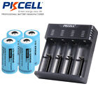 AA AAA 3.7V Battery Charger & 4x ICR16340 Rechargeable CR123 Battery for Camera