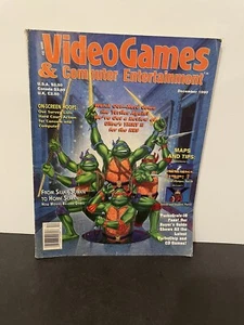 Vintage Video Games And Computer Entertainment Magazine December 1990 TMNT Cover