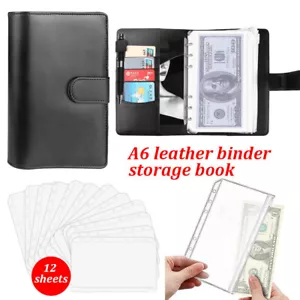 A6 Budget Binder Money Saving Wallet Notebook Planner Cash Organiser Book AU Hot - Picture 1 of 18