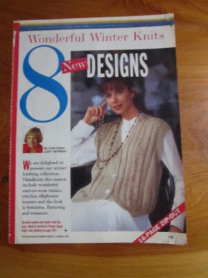 KNITTING PATTERNS WOMEN'S WEEKLY 8 NEW DESIGNS   GREAT **** MUST SEE - Image 1 of 2