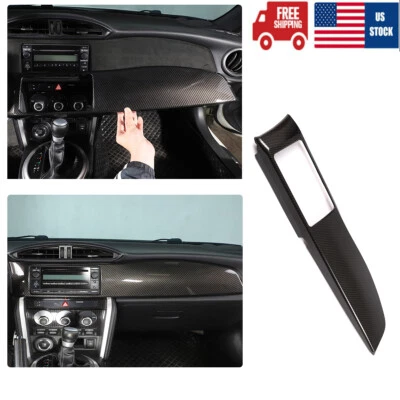 Para Subaru BRZ FR-S Toyota 86 12-20 Instrumento Radio Bisel Cubierta ABS Carbono Foto 1 de 4