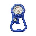 Compass Corkscrew Carabiner Clip Watch Luminous Pocket Watch Accessory Outdoors