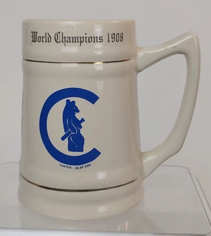 1908 World Champions Chicago Cubs Cooperstown Collection Beer Stein / Mug Cover