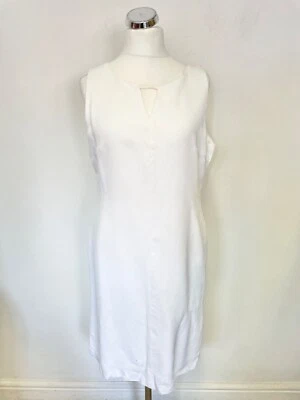 AUSTIN REED БЕЛЫЙ БЕЗ РУКАВОВ ПЛАТЬЕ-ФУТЛЯР РАЗМЕР 18 - Изображение 1 из 4