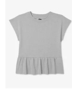 Free Assembly Mädchen Schößchensaum Kurzarm Shirt Größe Jugend Large 10 12 Kinder - Bild 1 von 8