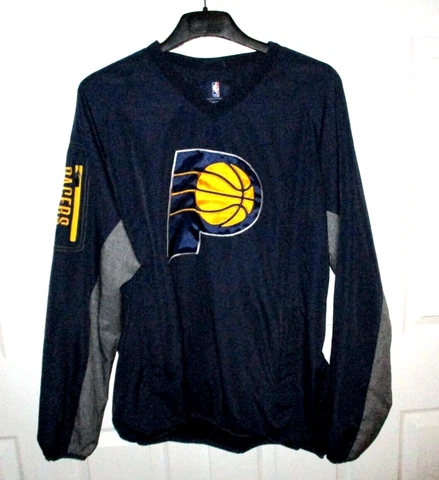 Vintage NBA Indiana Pacers GIII Carl Banks Navy Blue Pullover Jacket XXL Cover