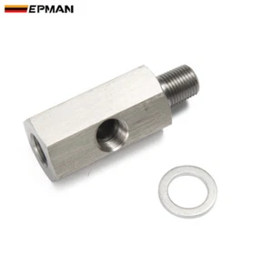 Metric Adapter/Oil Pressure 1/8" NPT female XM10 M10X1 male&Female Tee L-48 - Picture 1 of 6