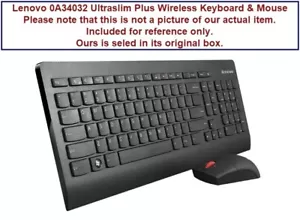 Lenovo 0A34032 Ultraslim Plus Wireless Keyboard & Mouse w\ 10-Key - Picture 1 of 3