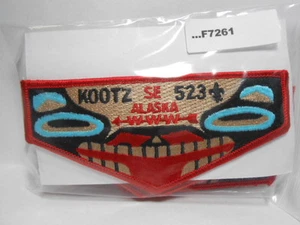KOOTZ LODGE 523 RED BORDER FLAP BLACK FDL F7261 - Picture 1 of 1