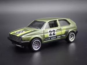 1985-1992 MK2 VW Volkswagen Golf Verde 1:64 Escala Diorama Modelo Fundido Coche - Imagen 1 de 7