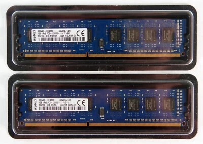 Kingston 8GB KIT(2x4GB) K531R8-ETB Kingston 4GB DDR3 Non ECC PC3-12800 1600Mhz - Image 1 of 2