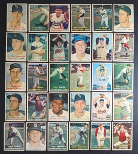 1957 Topps Baseball Cards - Complete Your Set - U Pick Your Card, VG-EX-NM + HOF - Picture 1 of 254