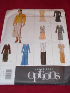 🌹 VOGUE OPTIONS #2174 - LADIES ( 8 STYLE ) TOP - SKIRT & SCARF PATTERN 14-18 FF - Picture 1 of 2
