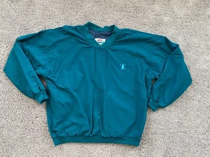 VINTAGE Sun Mountain Windbreaker Men Large Blue Lined "Bing Crosby Member Guest" - Picture 1 of 14
