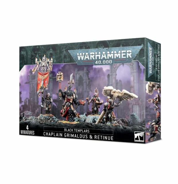 Warhammer 40K: Space Marines - Black Templars: Grimaldus & Retinue