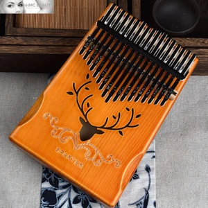 17 Key Kalimba Thumb Piano Mbira Finger Hand Pine Wood Keyboard Music Instrument - Picture 1 of 9