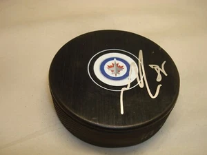 Mathieu Perreault Signed Winnipeg Jets Hockey Puck Autographed 1B - Picture 1 of 2