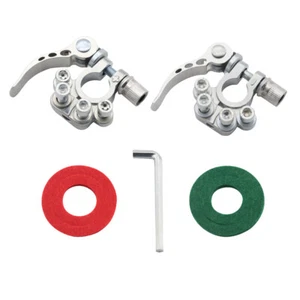 2x Car Battery Terminal Stud Wire Connectors 4 Way Quick Release Disconnect Tool - Picture 1 of 10