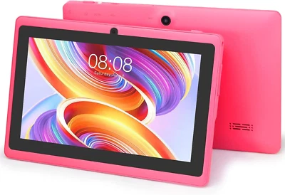 Tablet 7 Pollici, Android Tablet, Doppia Fotocamera, GPS, Wifi, Bluetooth, Rosa - Immagine 1 di 4