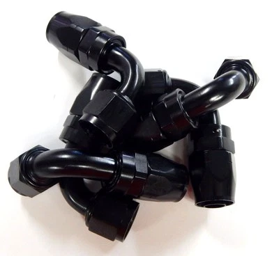 -12AN 12AN 90° Stainless Braided Startlite Hose End Fitting for fuel/oil 5 Pack - Image 1 of 4